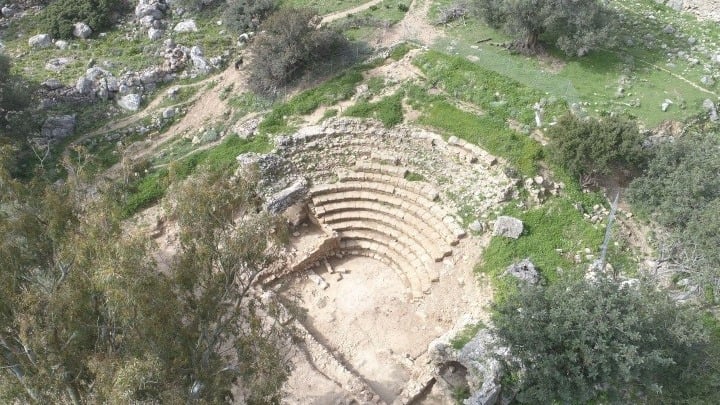 ancient theater in Crete chania Greece